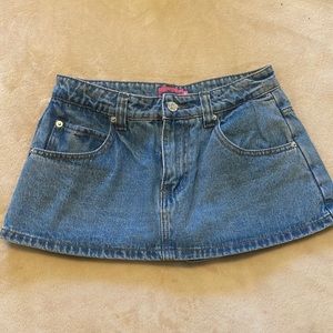 Edikted denim mini skirt/skort